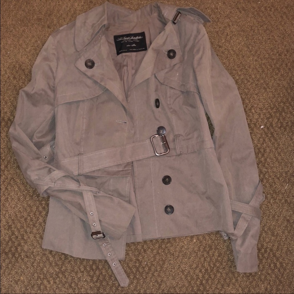 All saints convertible trench coat